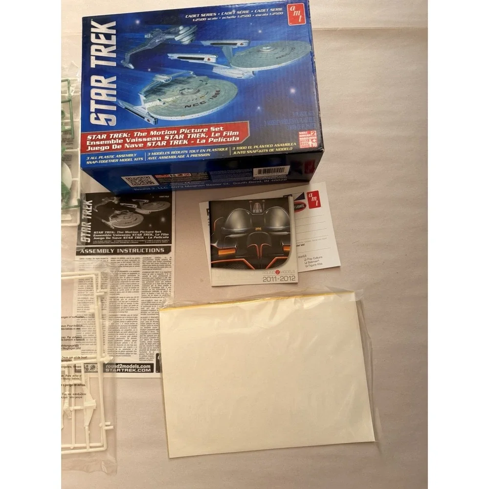 AMT Star Trek The Motion Picture Set 1:2500 Scale Cadet Series 3 Model Kits Open